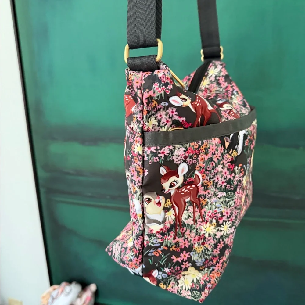 LeSportsac DISNEY Bambi print floral shoulder and crossbody bag - Picture 4 of 11